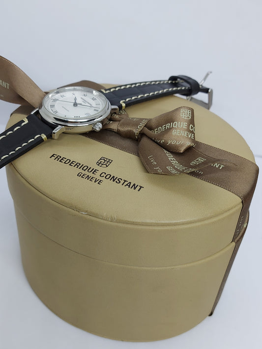 Vintage 1980 Frederique Constant Calsic Automatic Men's Watch Swiss With Box.