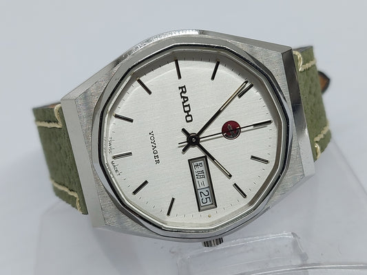 Vintage 1970 Rado Voyager Automatic Men’s Watch Swiss Made.