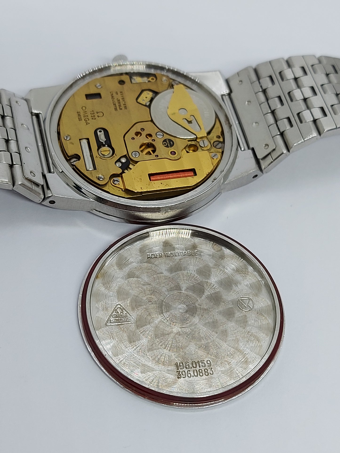 Vintage 1978 Omega DeVille 196.0159 Quartz 1332 Men's Watch Swiss.