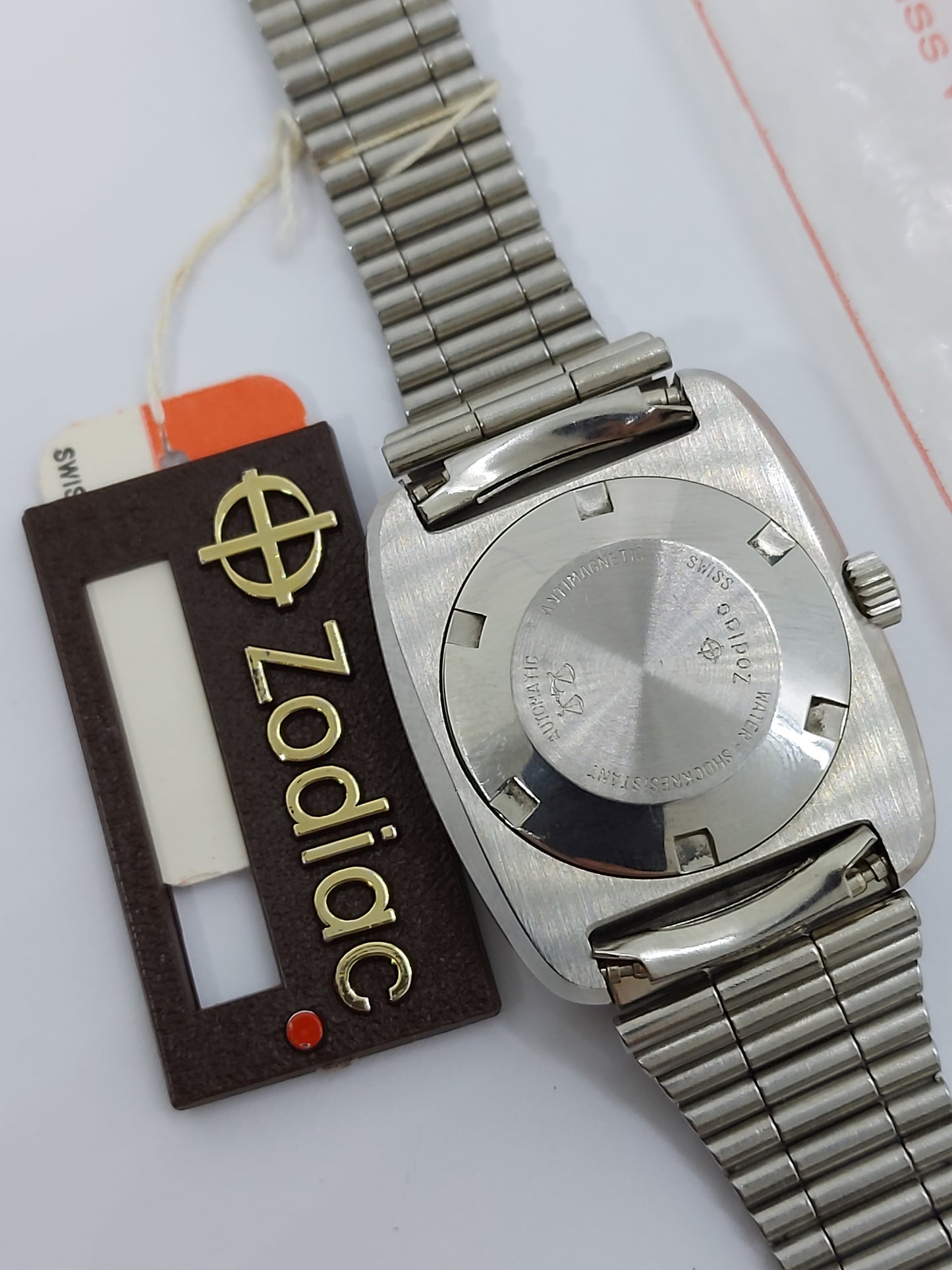 NOS 1970 Zodiac Automatic Day/Date 352.968 Women's Watch Swiss Made.