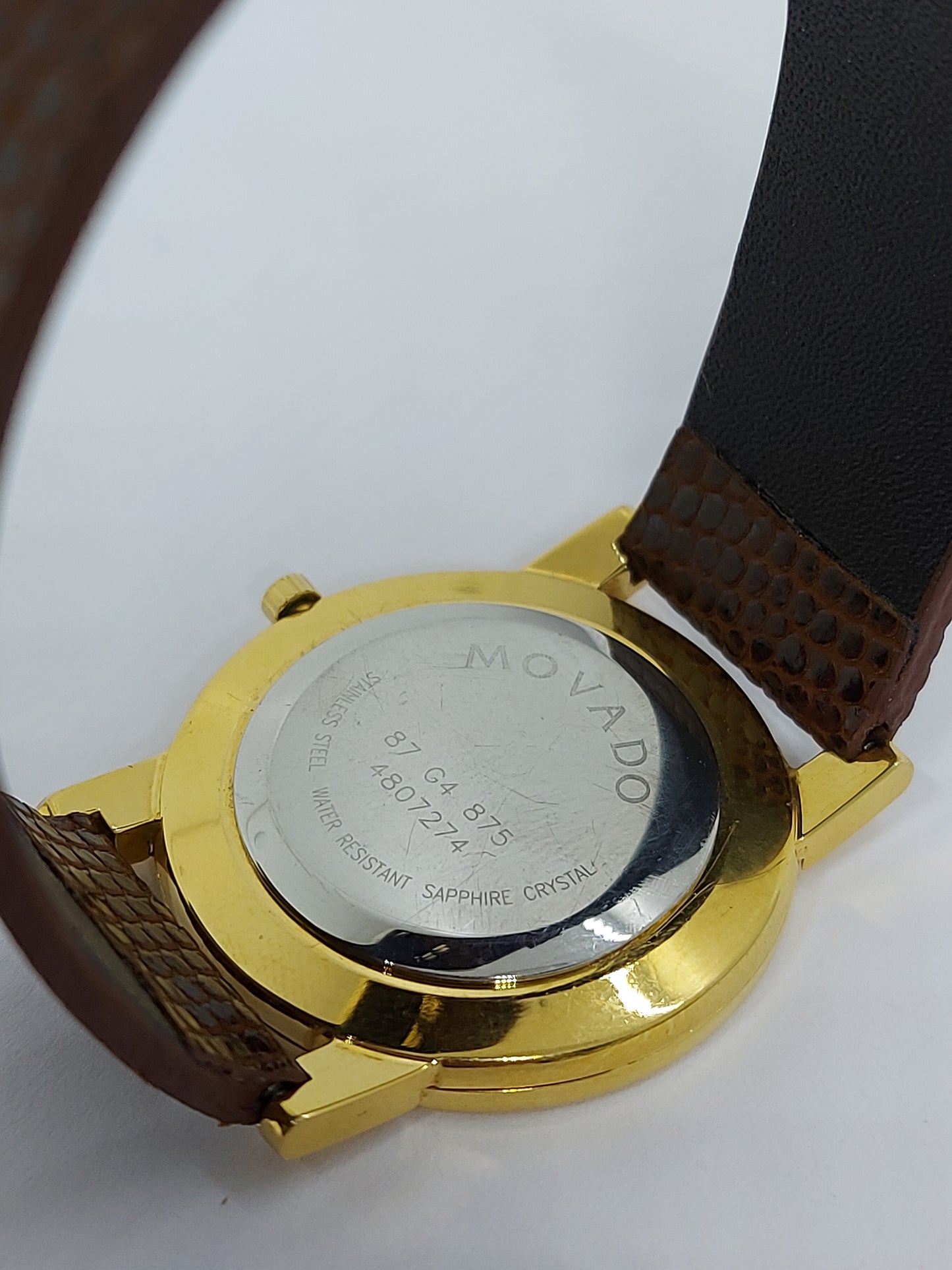 Vintage 1990 Movado King of Jordan Men’s Watch Gold Plated Swiss.
