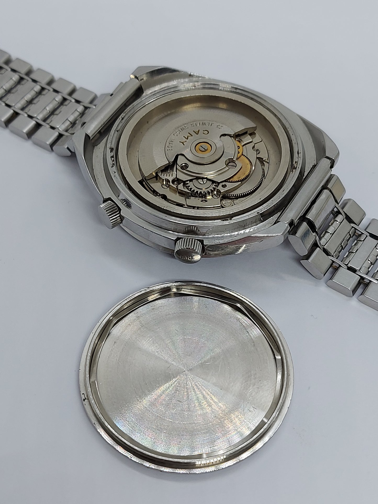 Vintage 1970 Camy Rallyking Automatic Compressor Diver Men's Watch Swiss Made.