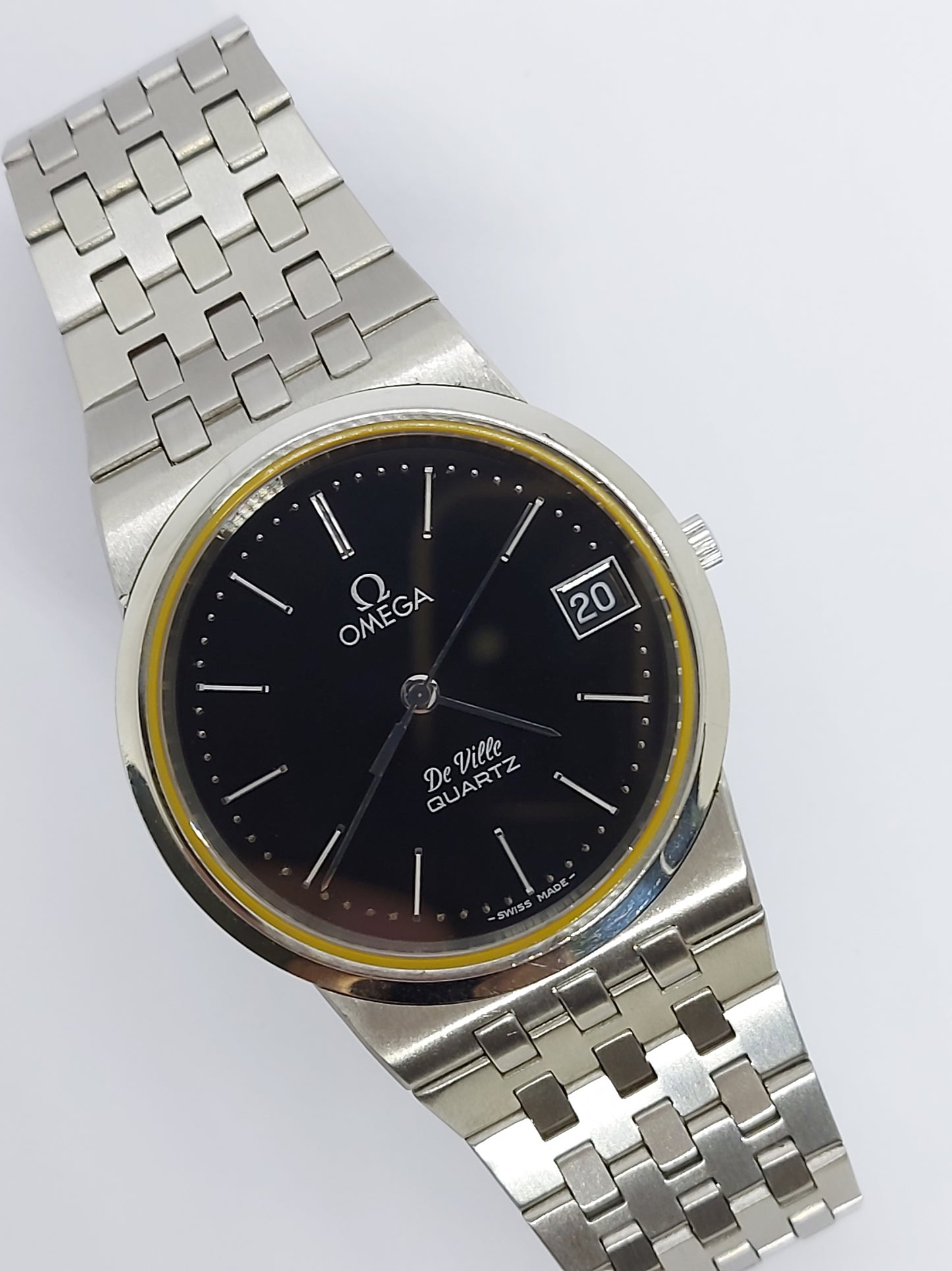 Vintage 1978 Omega DeVille 196.0159 Quartz 1332 Men's Watch Swiss.