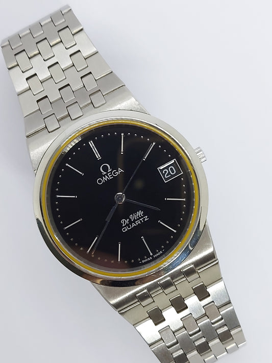 Vintage 1978 Omega DeVille 196.0159 Quartz 1332 Men's Watch Swiss.