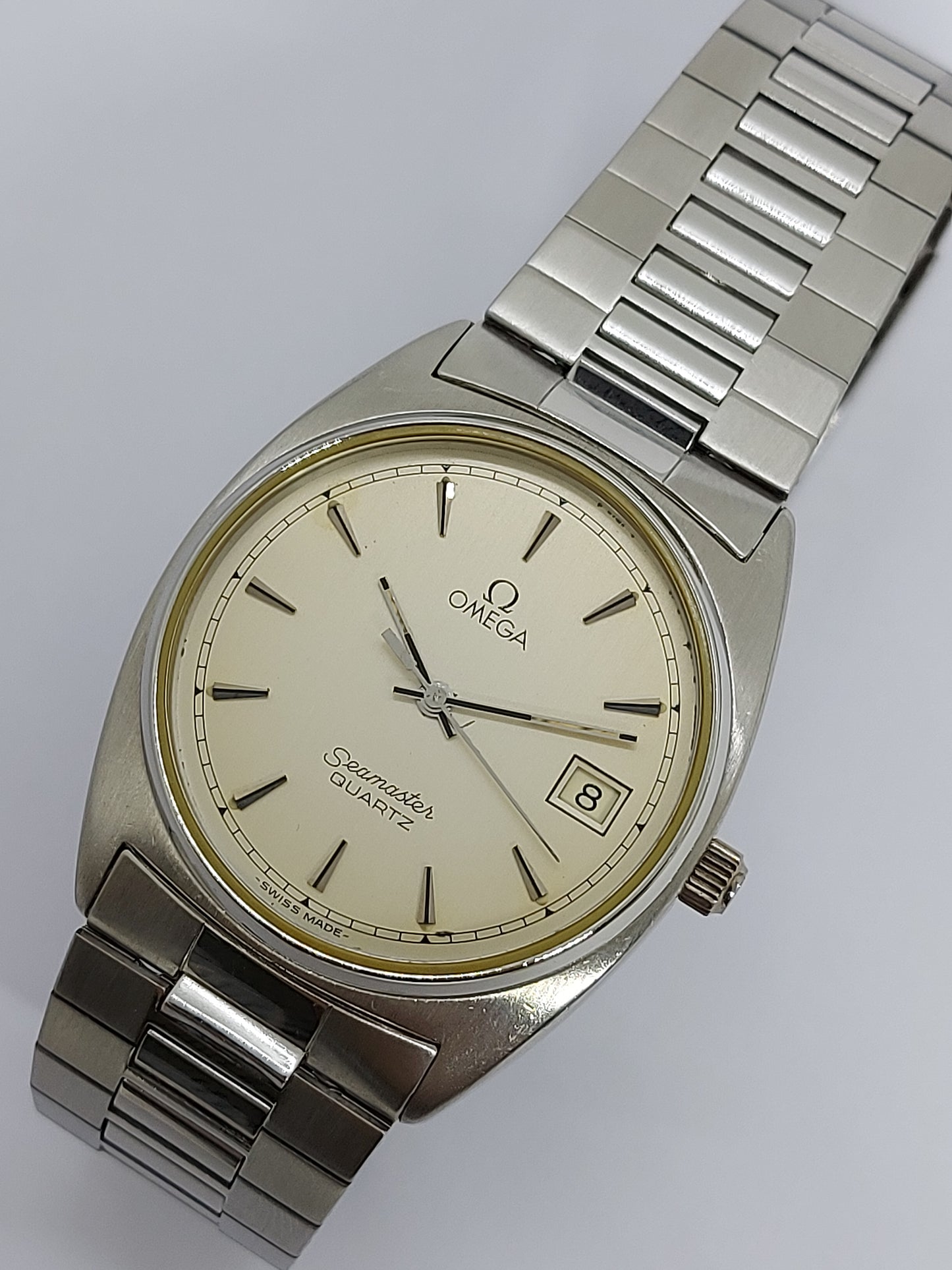 Vintage 1978 Omega Seamaster Quartz 1342 Ref 196.0186 Men's Watch Swiss Made.