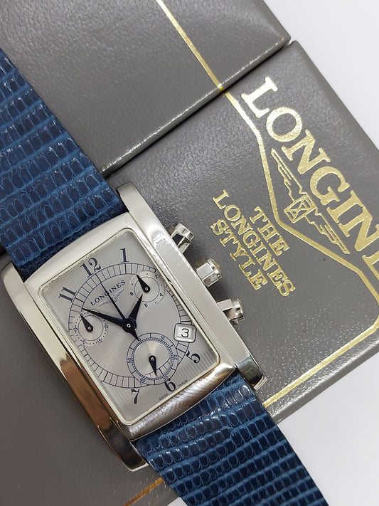 Vintage 2000 Longines Dolce Vita Chronograph XL Ref. L5.656.4 Men’s Watch With Box.