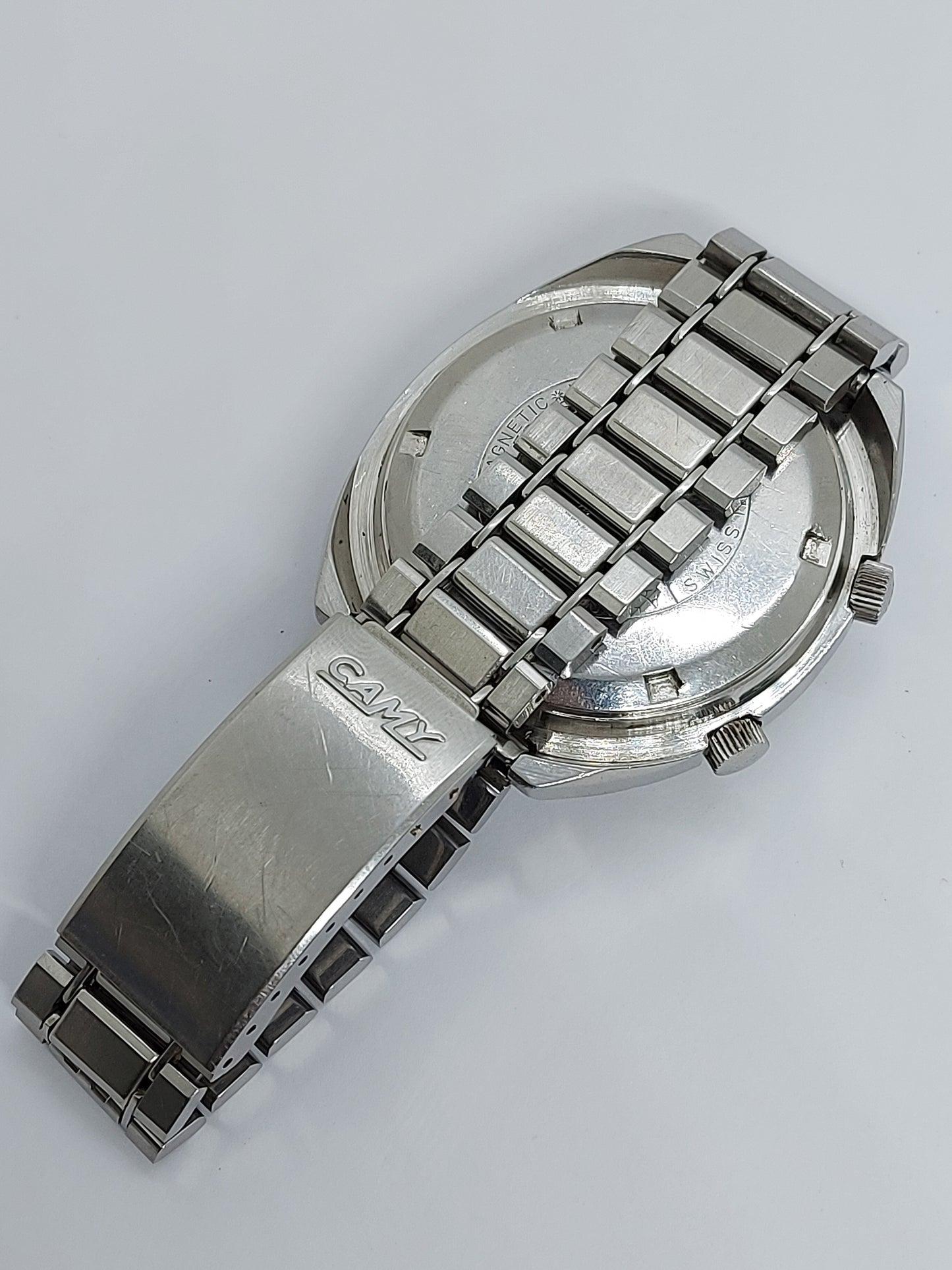 Vintage 1970 Camy Rallyking Automatic Compressor Diver Men's Watch Swiss Made.