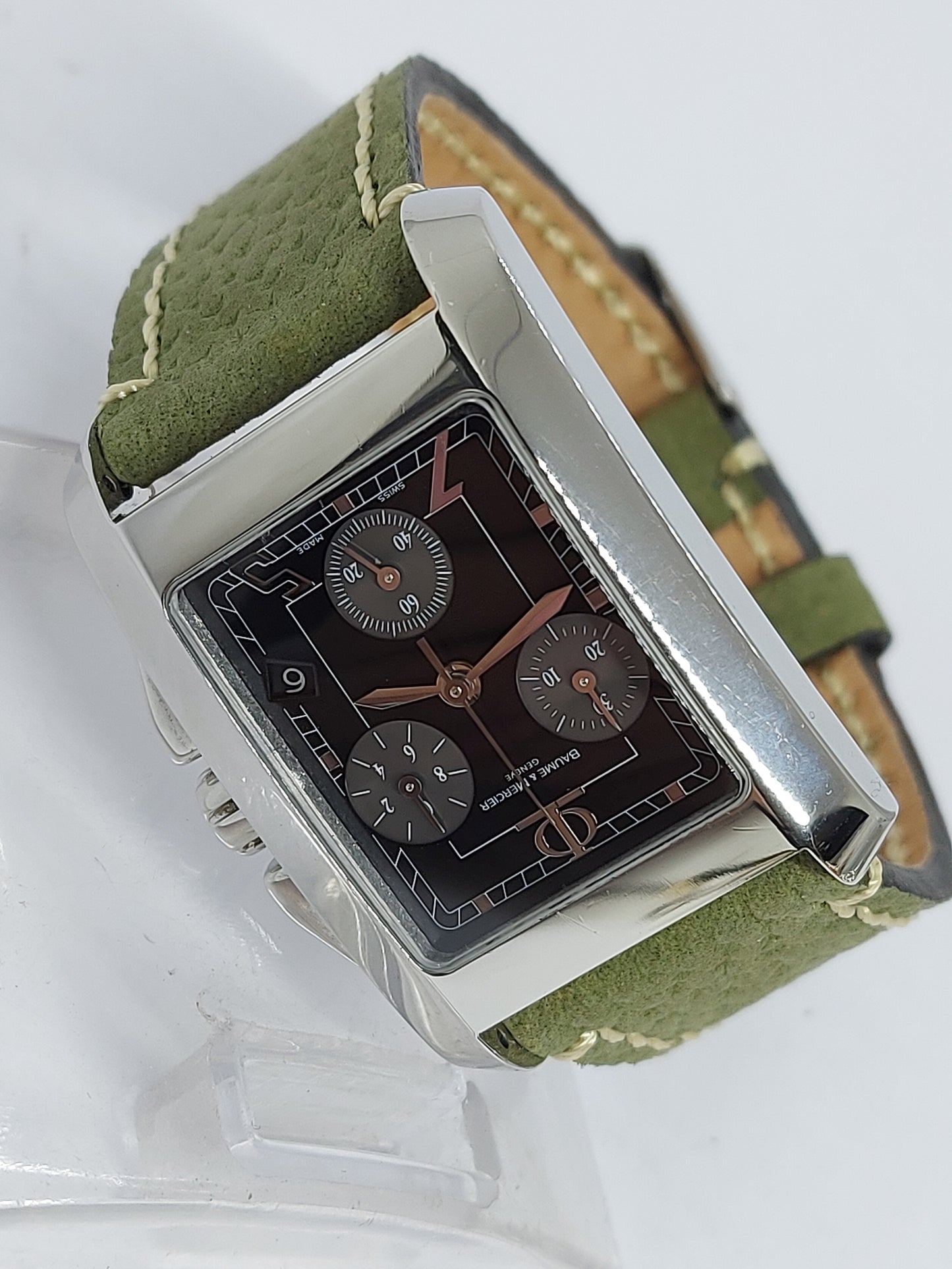 Baume & Mercier Hampton Chronograph 65341 Men's 2000 Swiss Made.