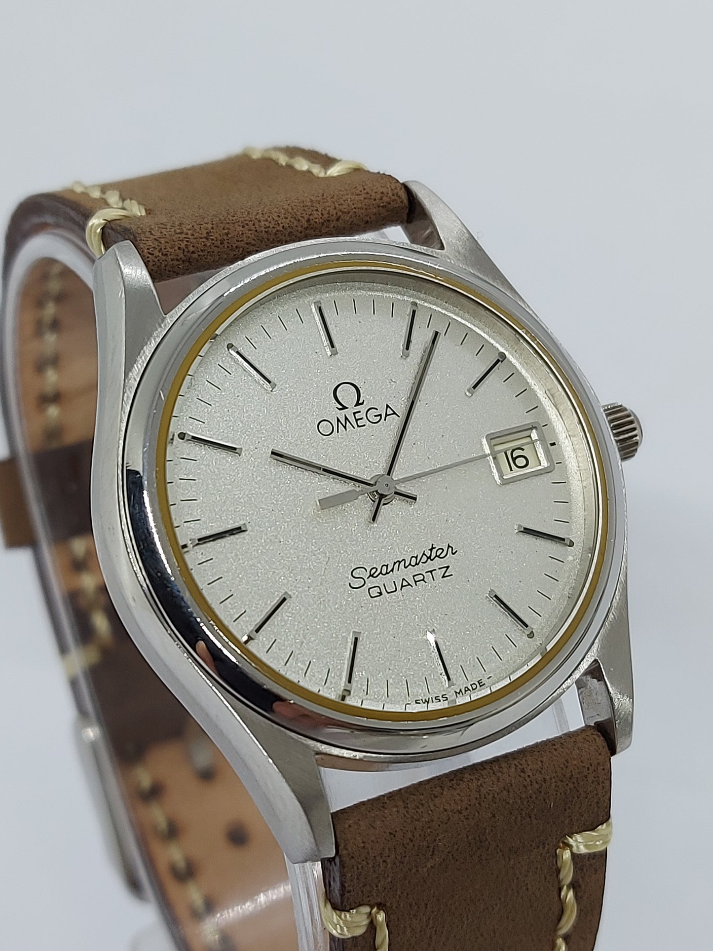 Vintage 1970 Omega Seamaster Quartz 1342 - 196.0190 Swiss Made Men's watch.
