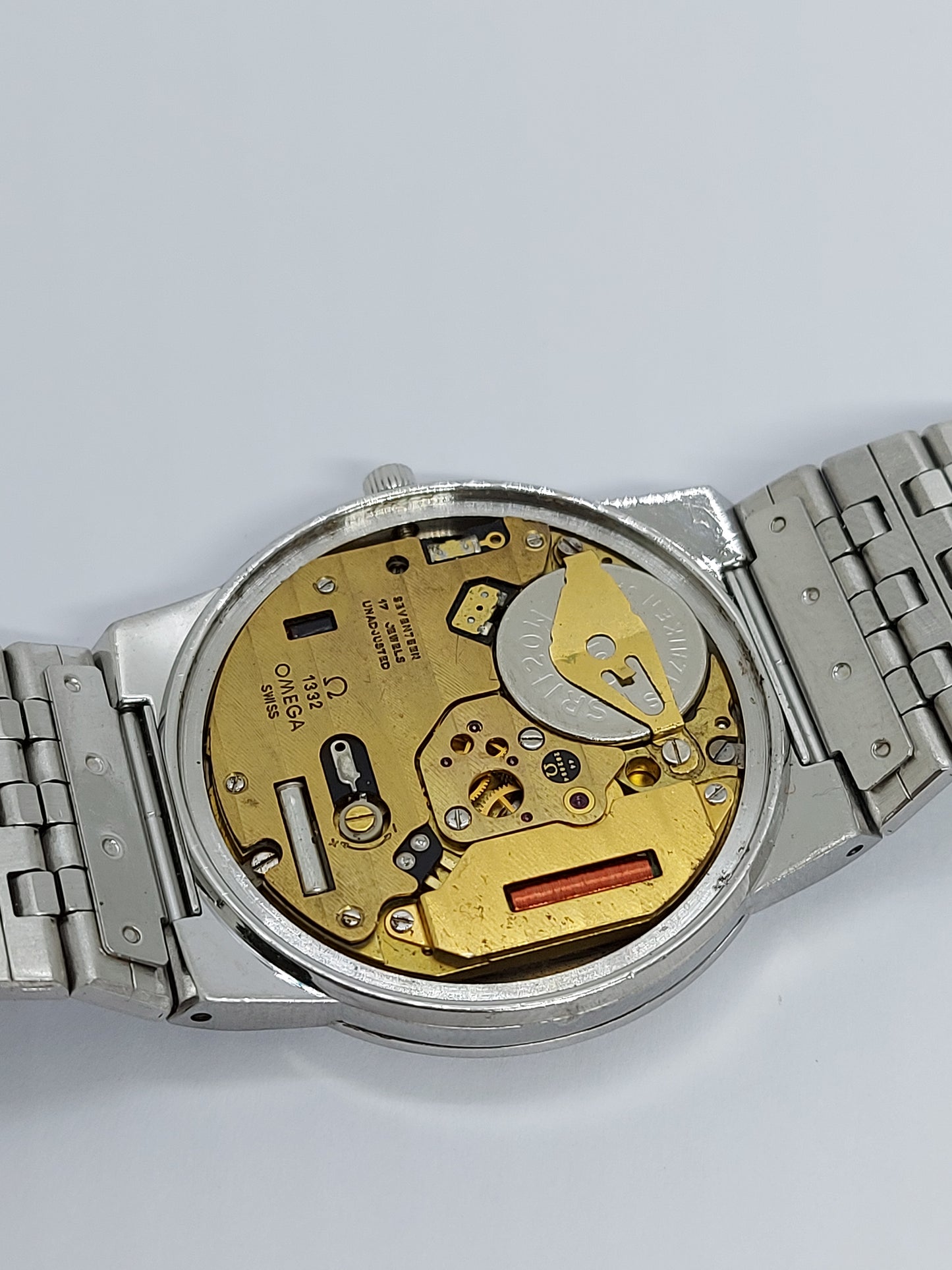 Vintage 1978 Omega DeVille 196.0159 Quartz 1332 Men's Watch Swiss.
