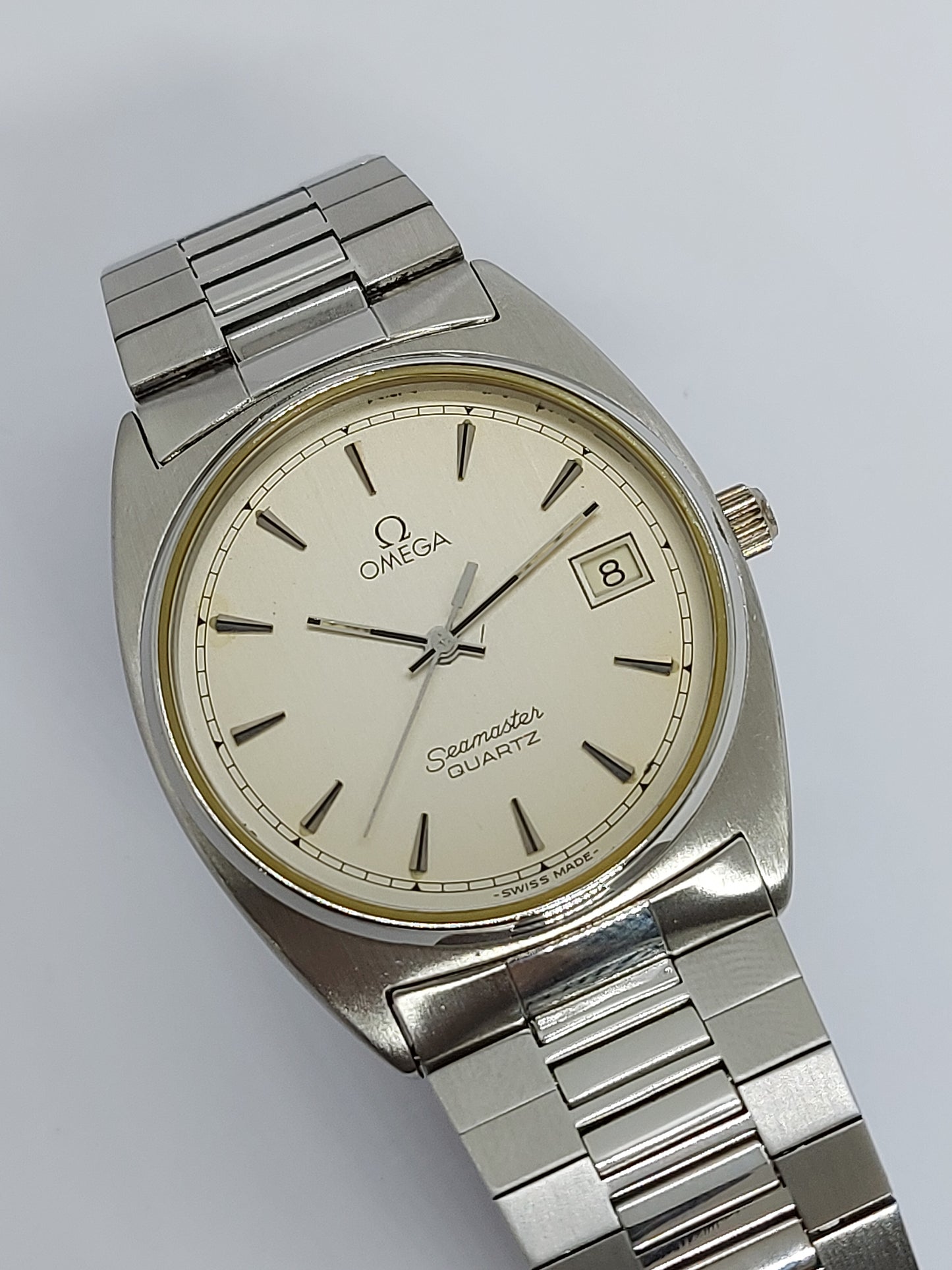 Vintage 1978 Omega Seamaster Quartz 1342 Ref 196.0186 Men's Watch Swiss Made.