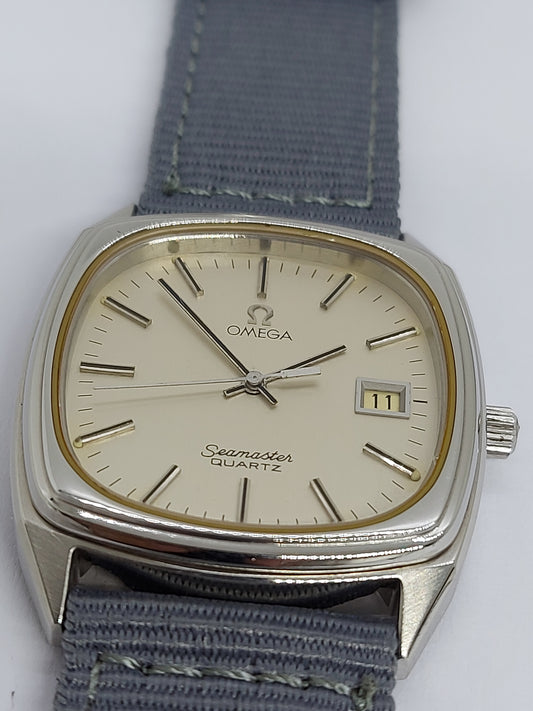 Vintage 1977 Omega Seamaster Quartz 1342 Ref. 196.0127 Men's Watch Swiss Made.