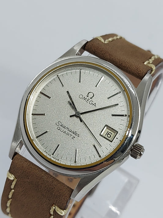 Vintage 1970 Omega Seamaster Quartz 1342 - 196.0190 Swiss Made Men's watch.