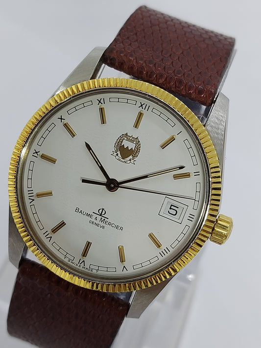Vintage 1990 Baume & Mercier Bahrain Defence Force (Ref. 4195) Men’s Watch.