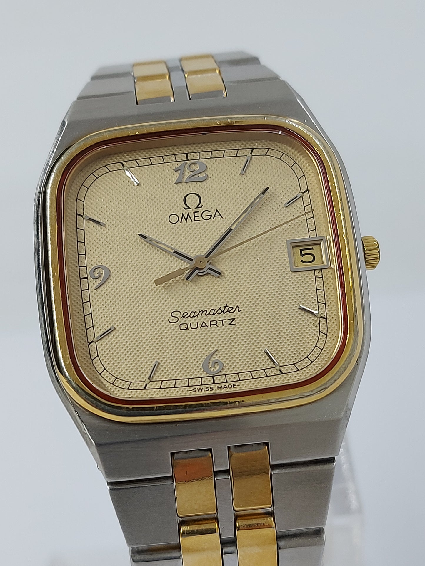 Vintage 1983 Omega Seamaster Quartz 1332 Men's Watch Omega 196.0196 Swiss Made