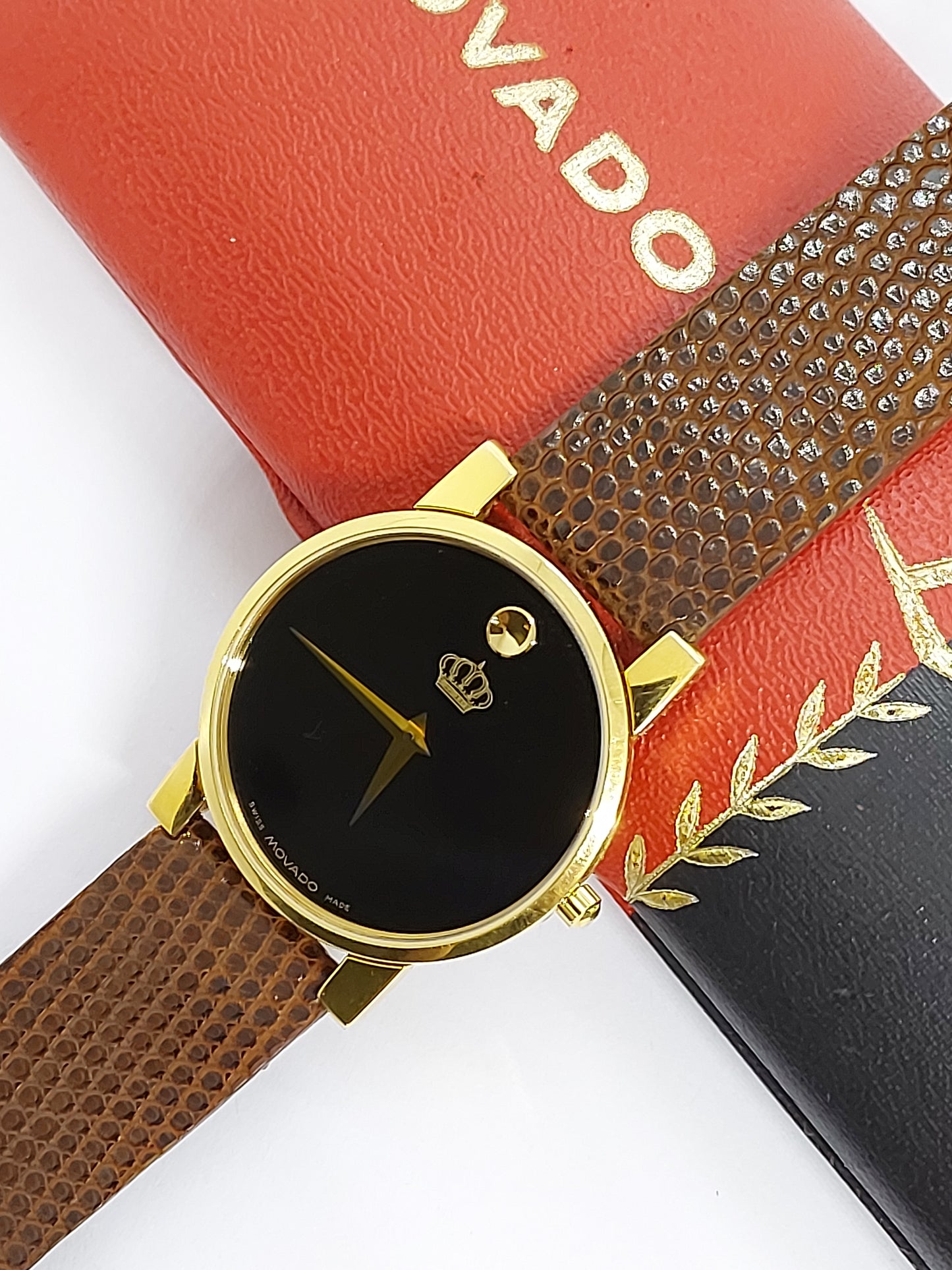 Vintage 1990 Movado King of Jordan Men’s Watch Gold Plated Swiss.