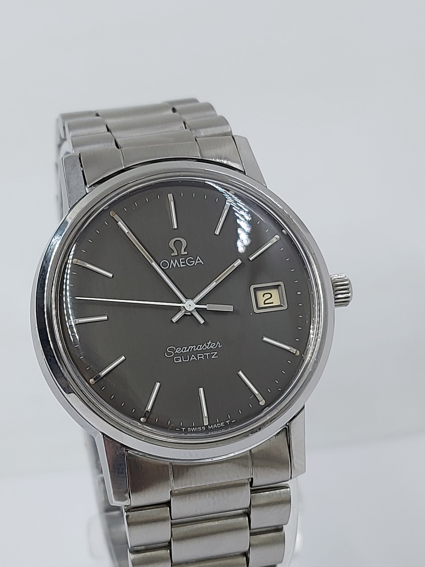 Vintage 1977 Omega Seamaster Quartz 1342 - 196.0113 Men's Watch Swiss.