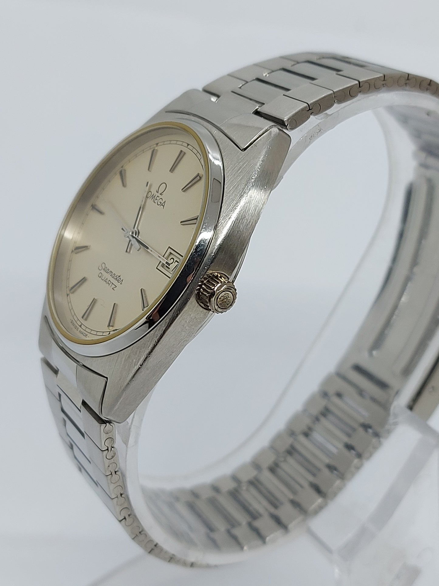 Vintage 1978 Omega Seamaster Quartz 1342 Ref 196.0186 Men's Watch Swiss Made.