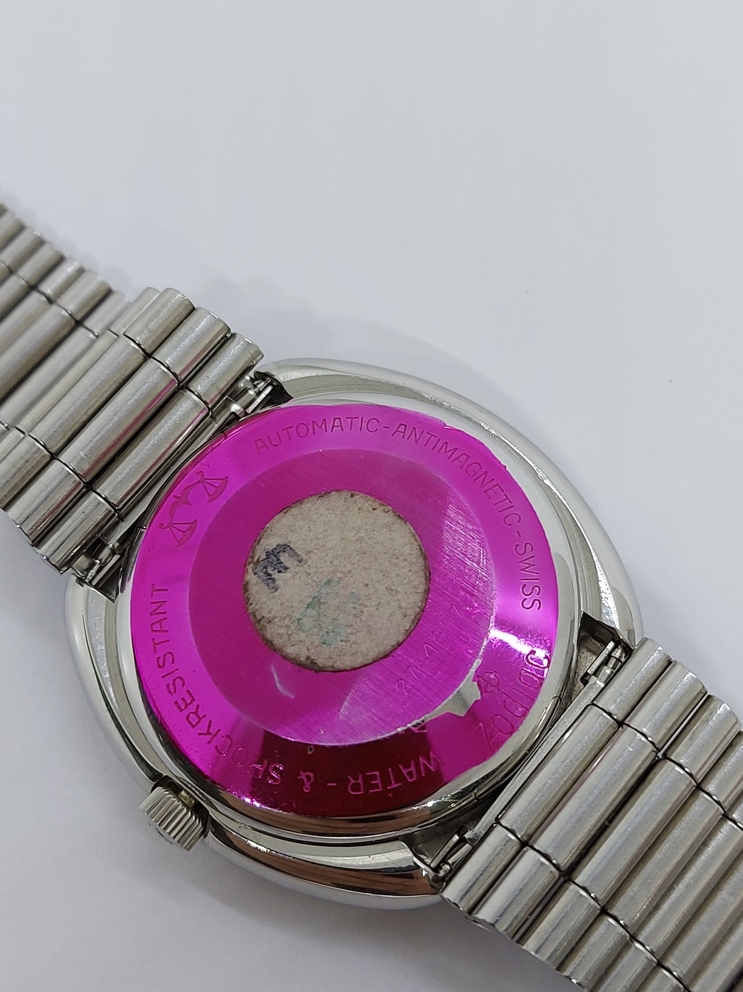 NOS Vintage 1970 Zodiac Tiger Eye Automatic Men's Watch Swiss Made.