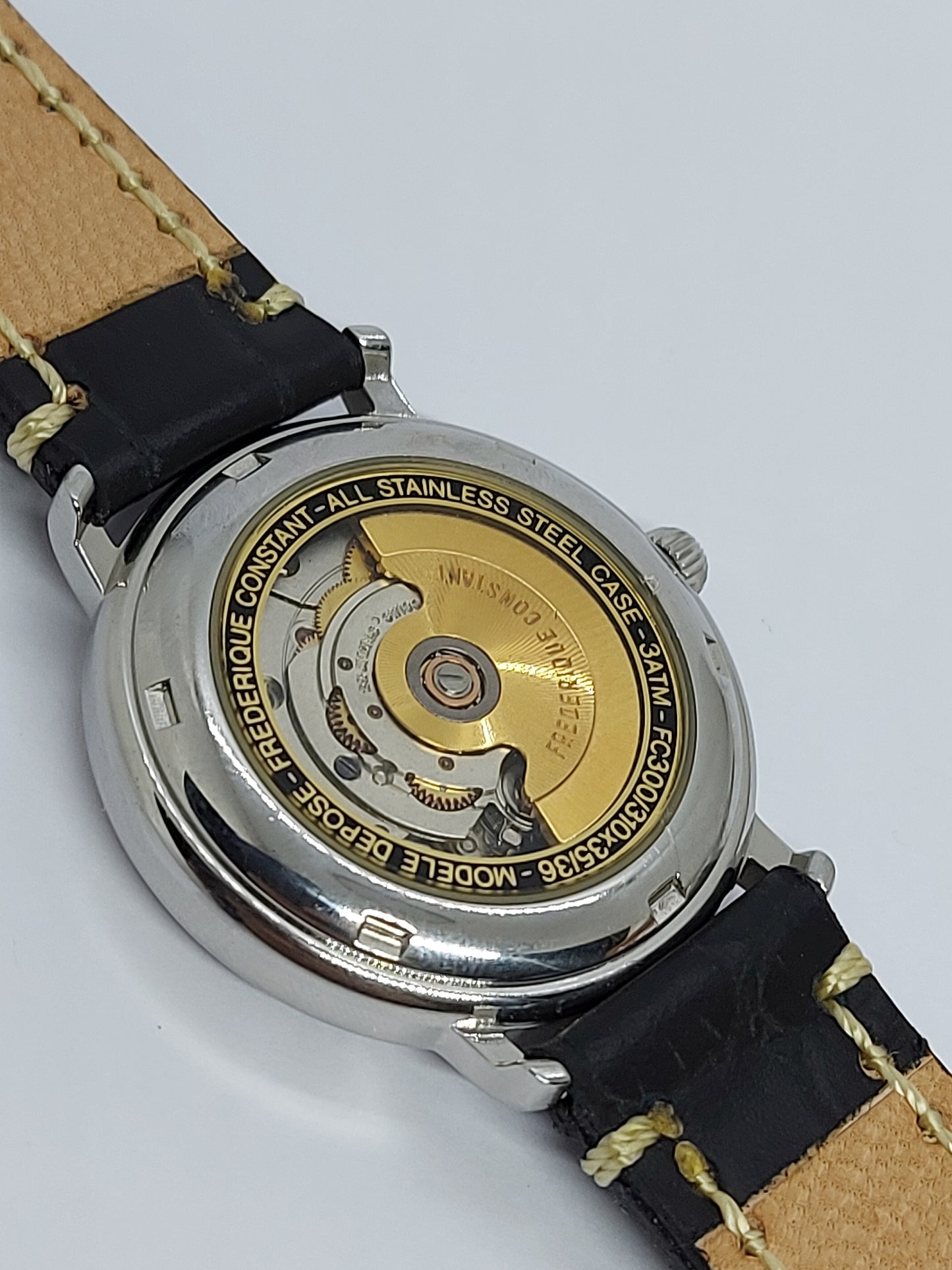 Vintage 1980 Frederique Constant Calsic Automatic Men's Watch Swiss With Box.