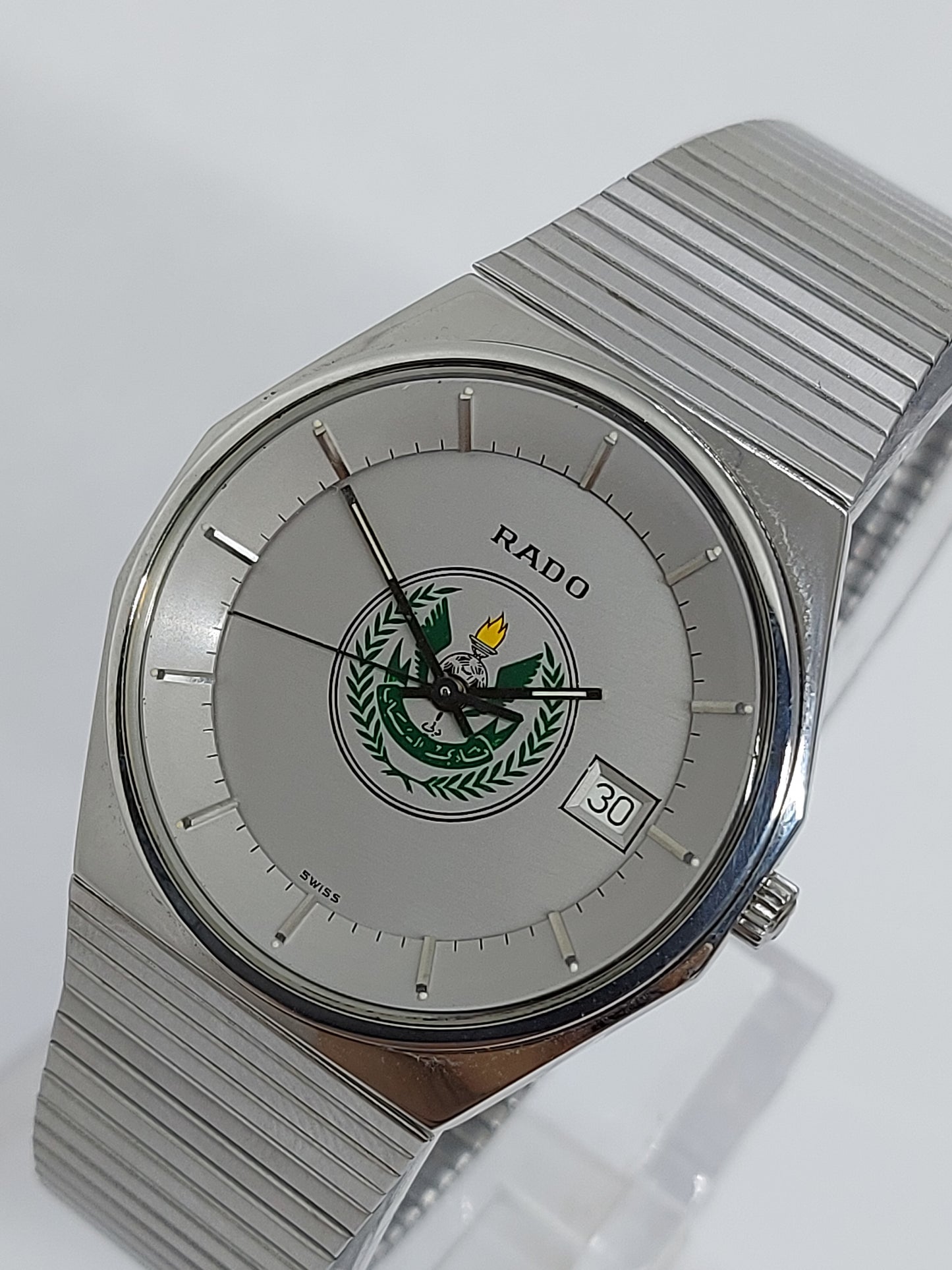 Vintage 1980 Rado Al Shabab Al Arabi Club, Dubai Date Men's Watch.