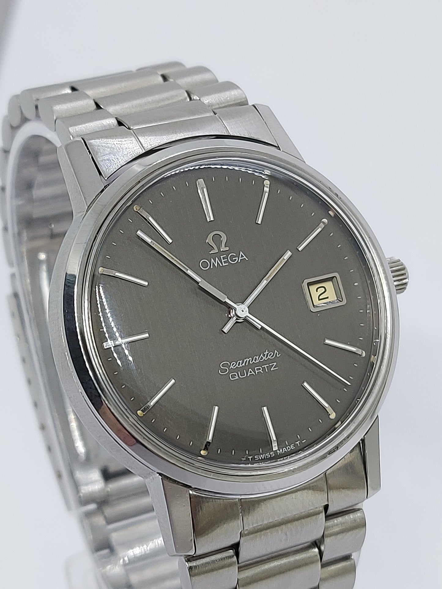Vintage 1977 Omega Seamaster Quartz 1342 - 196.0113 Men's Watch Swiss.