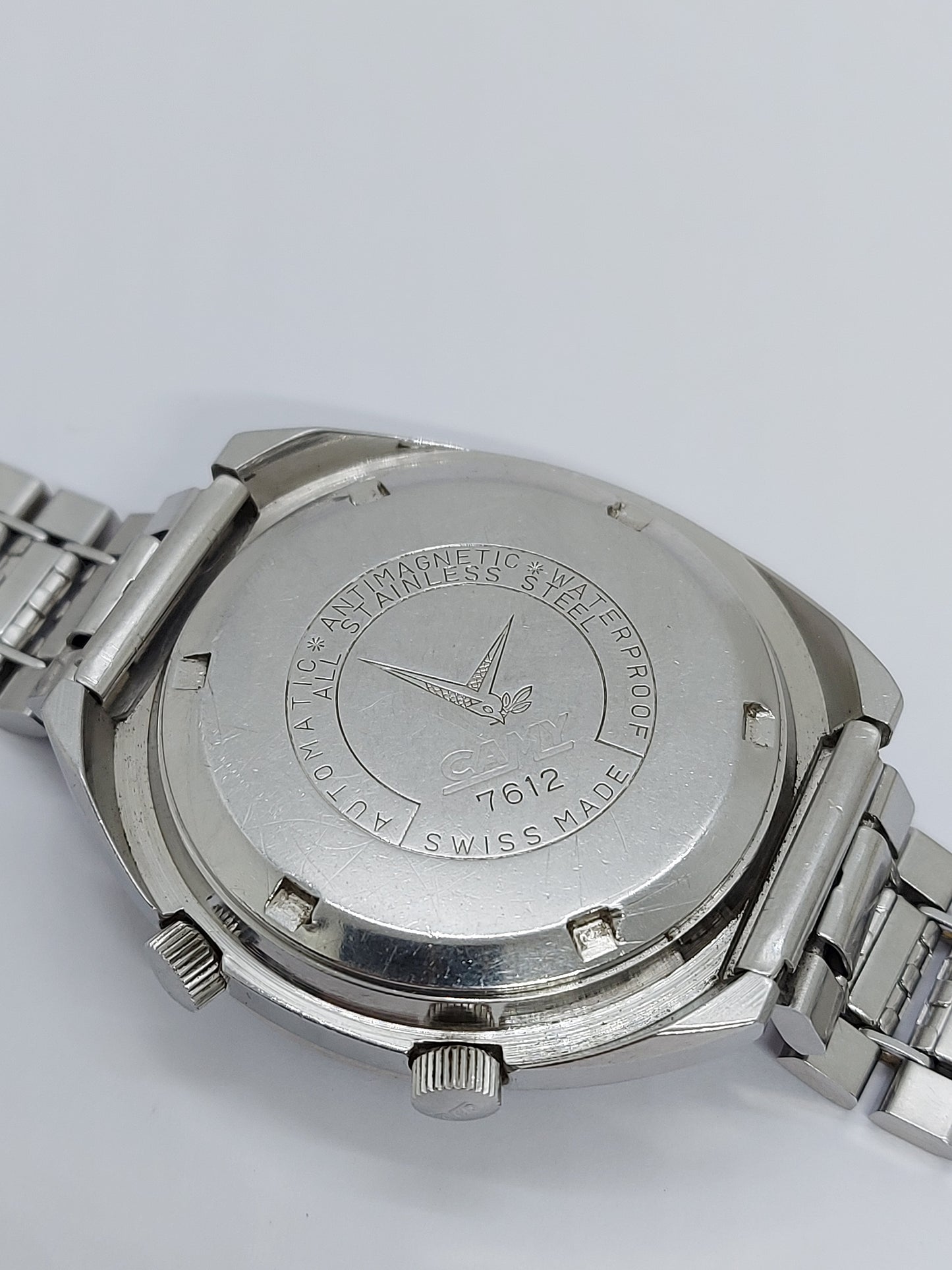 Vintage 1970 Camy Rallyking Automatic Compressor Diver Men's Watch Swiss Made.