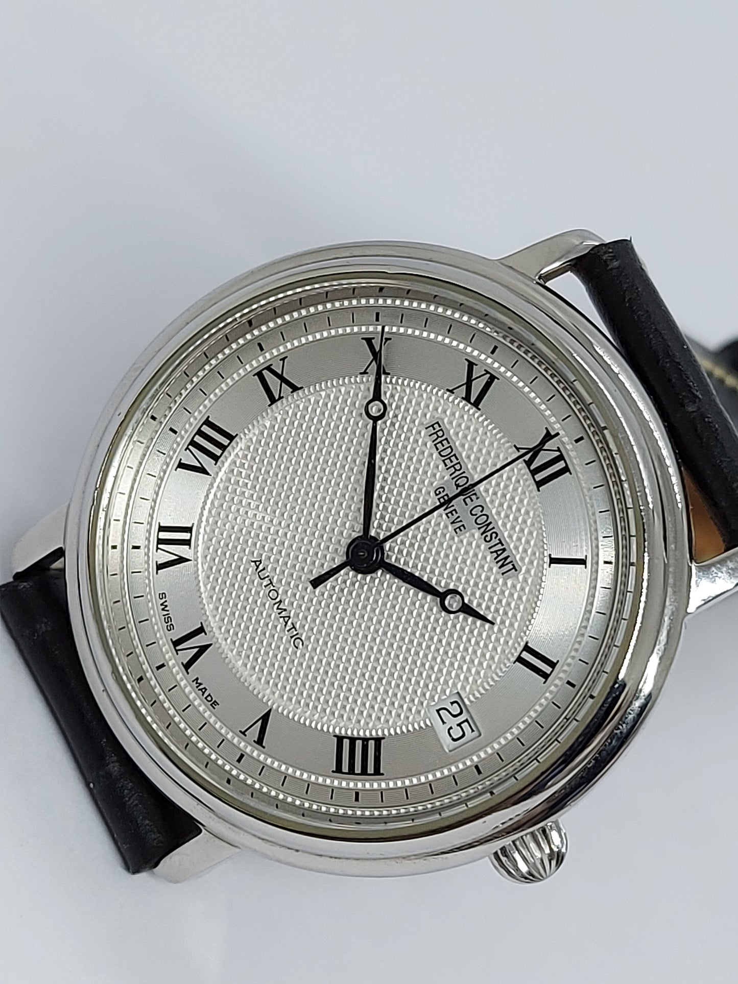 Vintage 1980 Frederique Constant Calsic Automatic Men's Watch Swiss With Box.