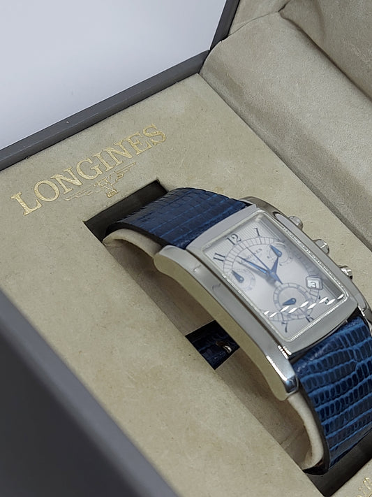 Vintage 2000 Longines Dolce Vita Chronograph XL Ref. L5.656.4 Men’s Watch With Box.