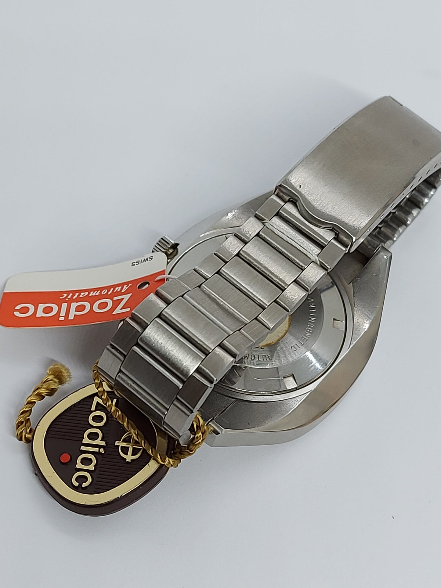 NOS Vintage 1970 Zodiac SST 36000 Automatic Men's Watch Swiss Made.