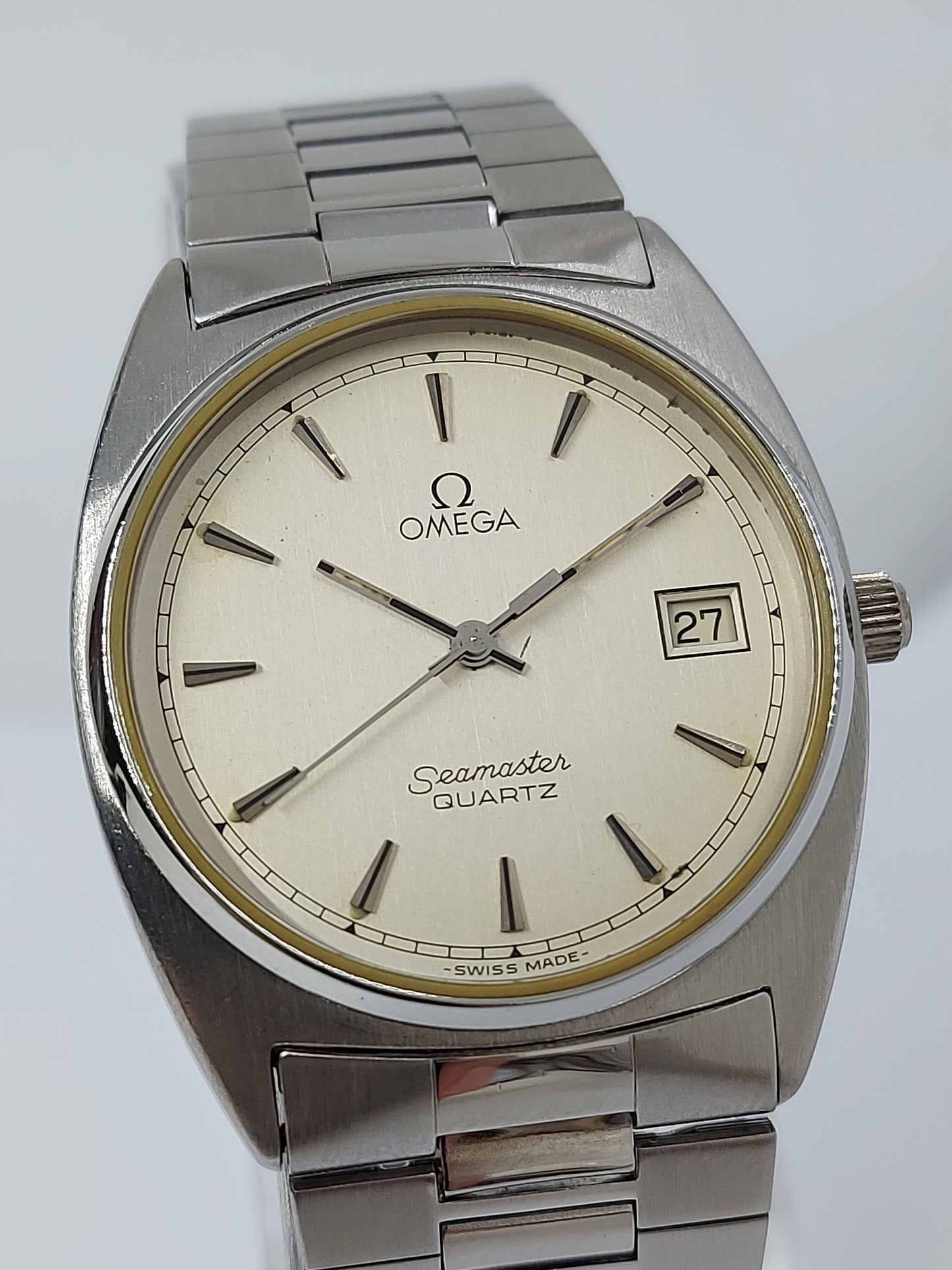 Vintage 1978 Omega Seamaster Quartz 1342 Ref 196.0186 Men's Watch Swiss Made.