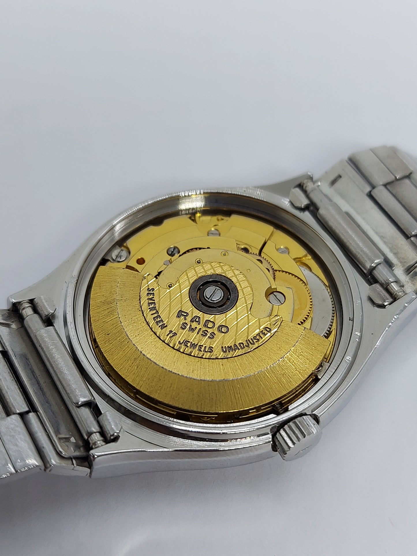 Vintage 1980 Rado Saudi Armed Forces Automatic Day Date Men's Watch.