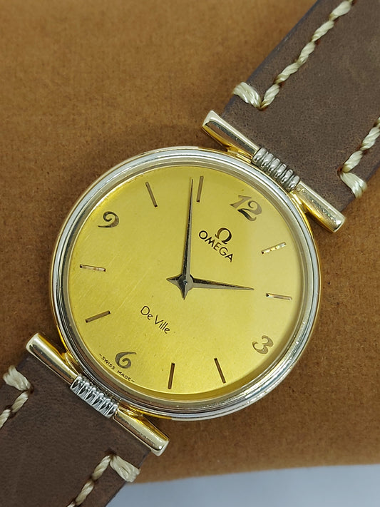 Vintage 1980 Omega De Ville Quartz 1365 Ref. 191.0170 Men's Watch Swiss Made.