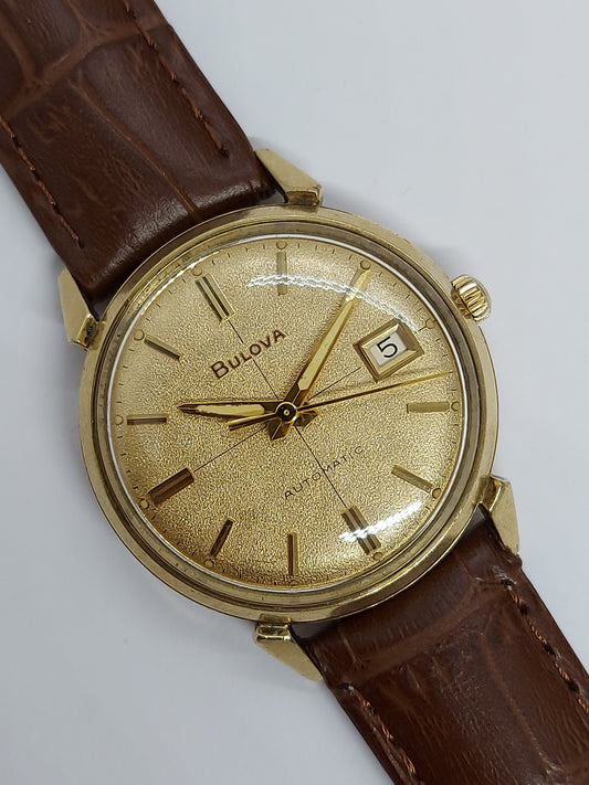 Vintage 1964 Bulova Automatic Gold Plated Men's Watch Swiss Made.