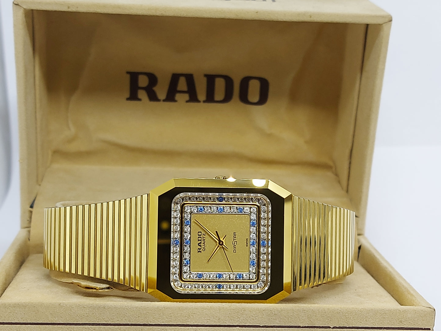 NOS 1980 Rado DiaStar Diamond Quartz  132.119.3 Men's Watch Swiss Made