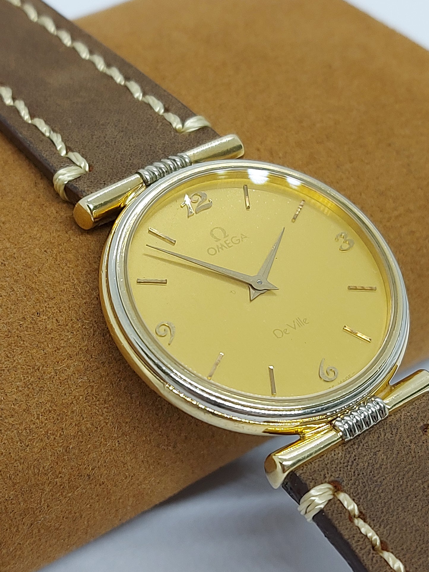 Vintage 1980 Omega De Ville Quartz 1365 Ref. 191.0170 Men's Watch Swiss Made.