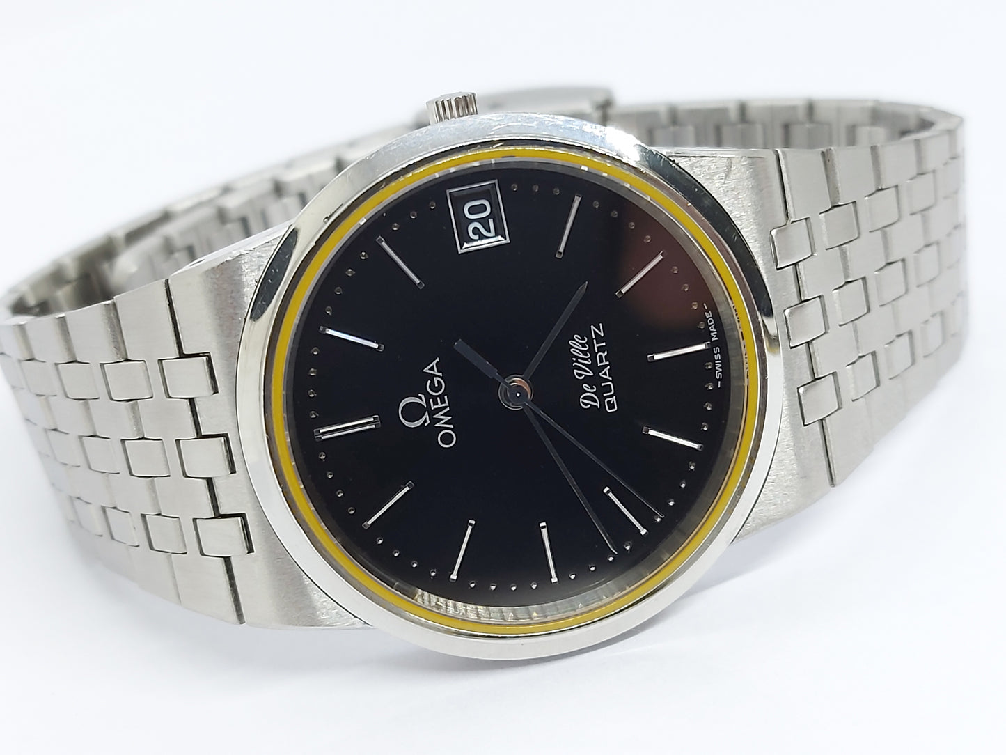 Vintage 1978 Omega DeVille 196.0159 Quartz 1332 Men's Watch Swiss.