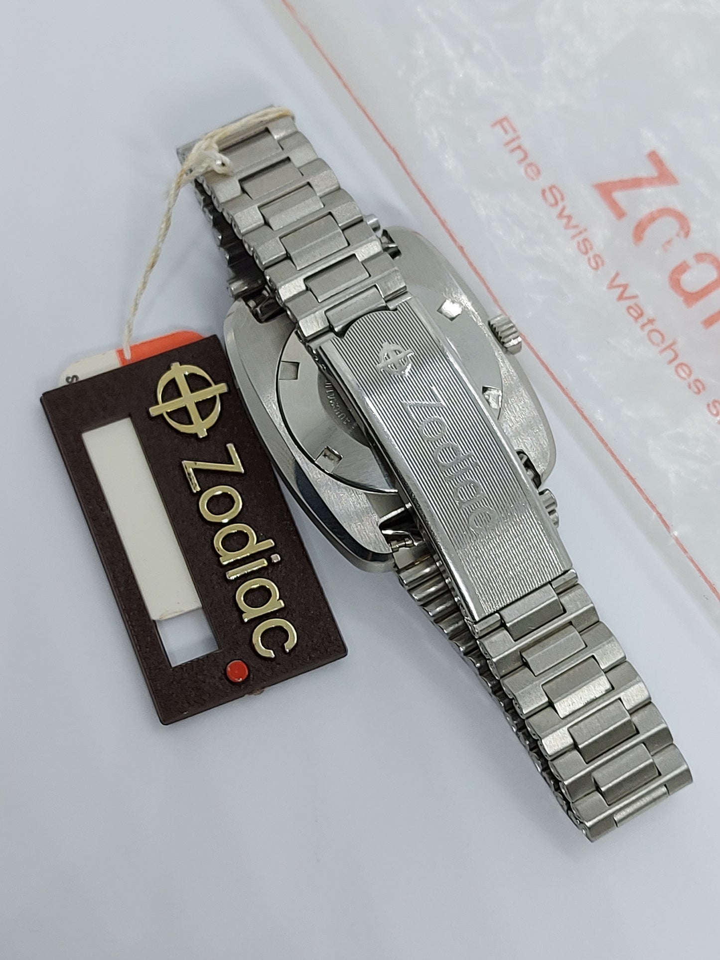 NOS 1970 Zodiac Automatic Day/Date 352.968 Women's Watch Swiss Made.