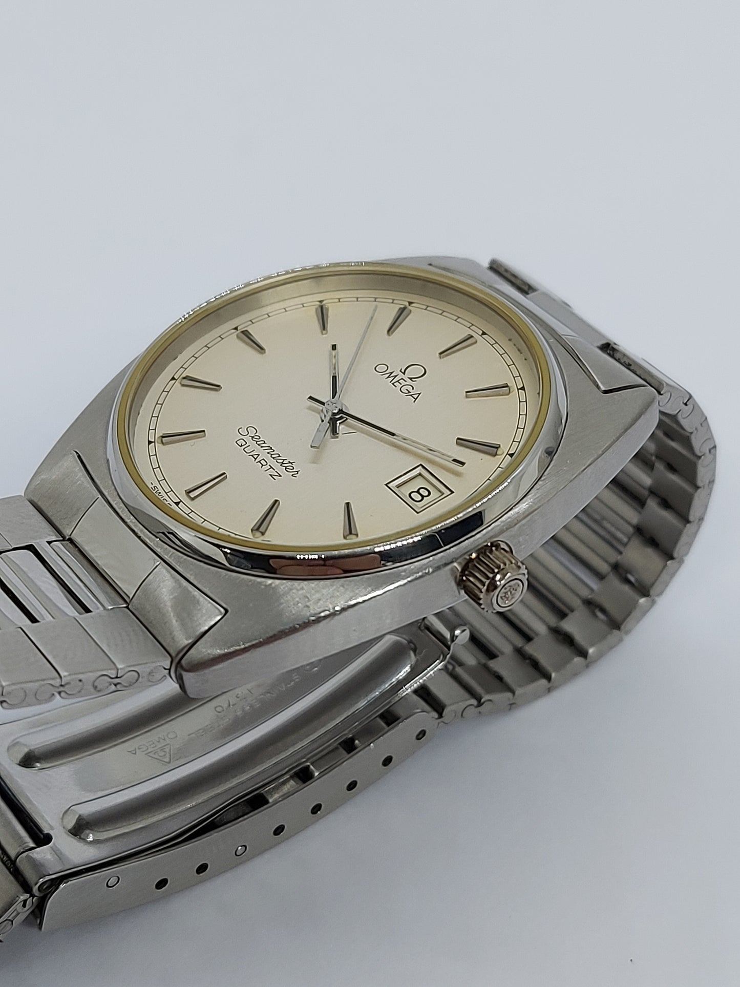 Vintage 1978 Omega Seamaster Quartz 1342 Ref 196.0186 Men's Watch Swiss Made.