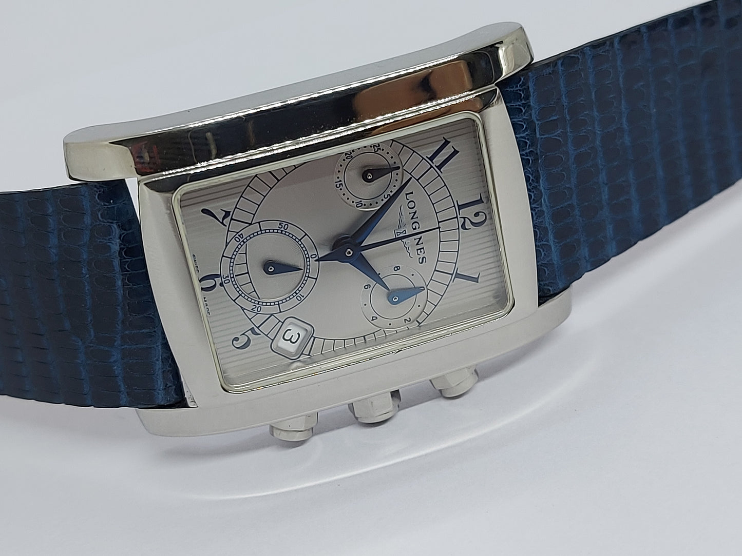 Vintage 2000 Longines Dolce Vita Chronograph XL Ref. L5.656.4 Men’s Watch With Box.