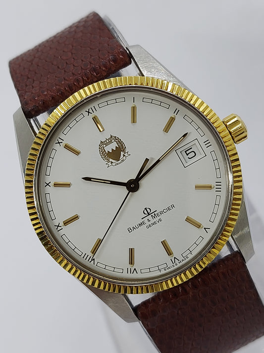 Vintage 1990 Baume & Mercier Bahrain Defence Force (Ref. 4195) Men’s Watch.