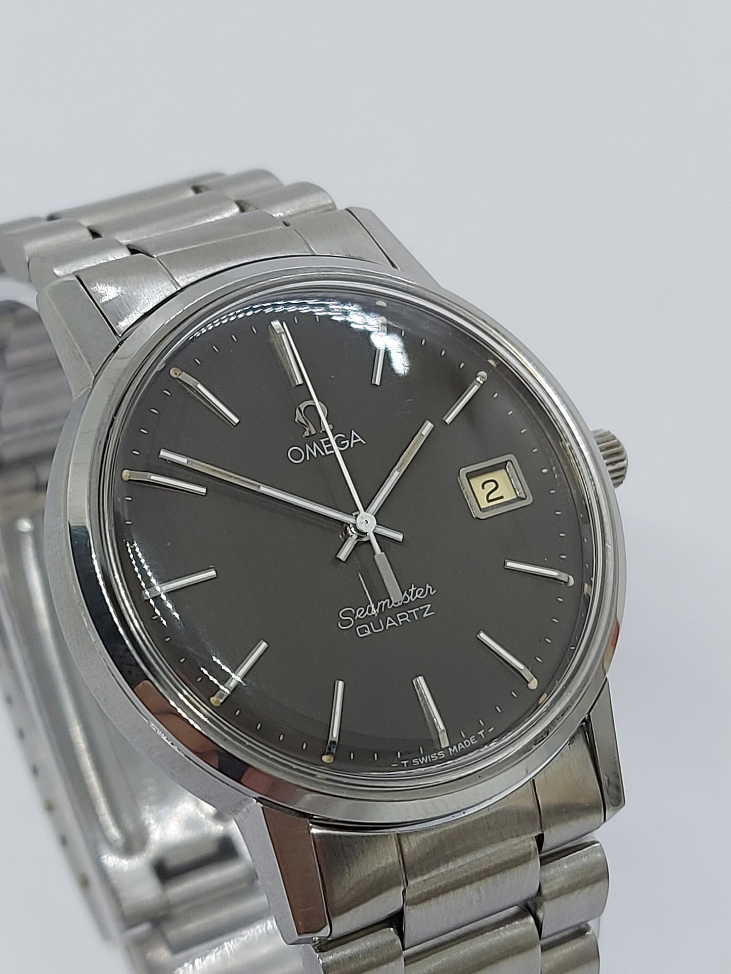 Vintage 1977 Omega Seamaster Quartz 1342 - 196.0113 Men's Watch Swiss.