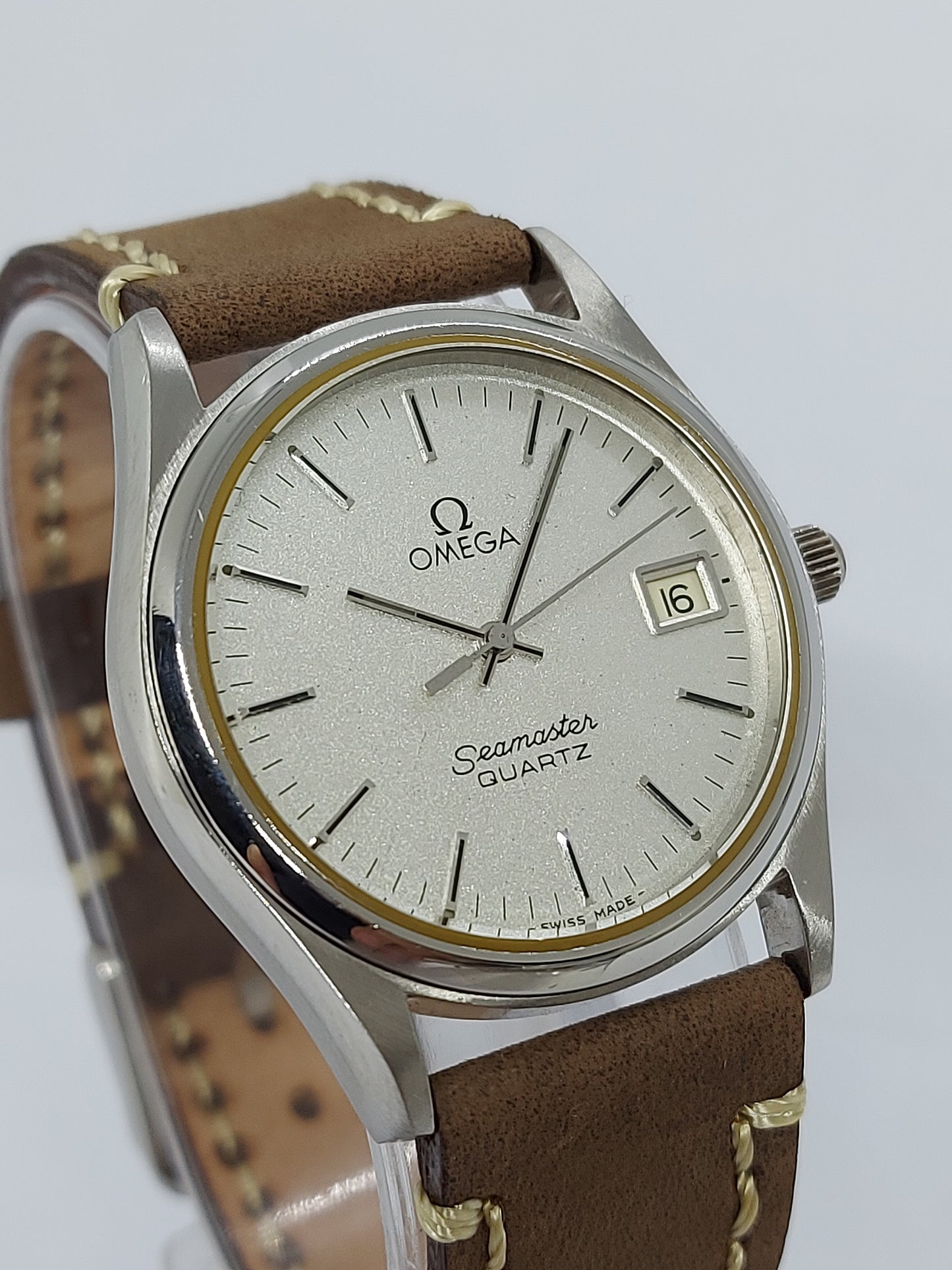 Vintage 1970 Omega Seamaster Quartz 1342 - 196.0190 Swiss Made Men's watch.