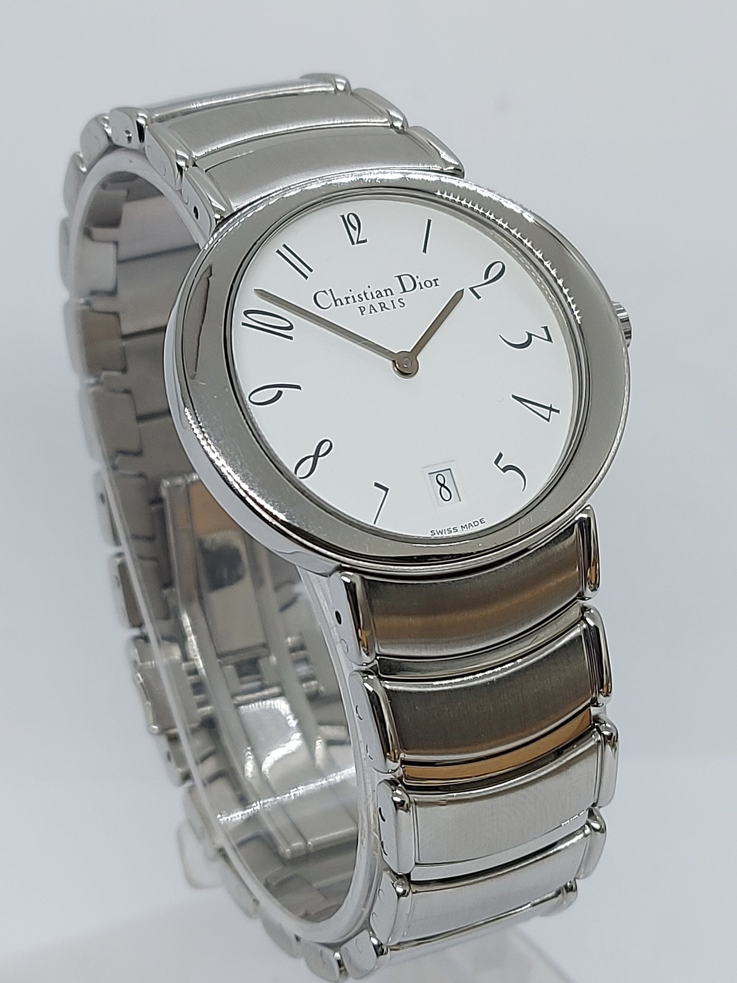 Vintage 1990 Christian Dior Quartz D77-100 Men's Watch Swiss Made.