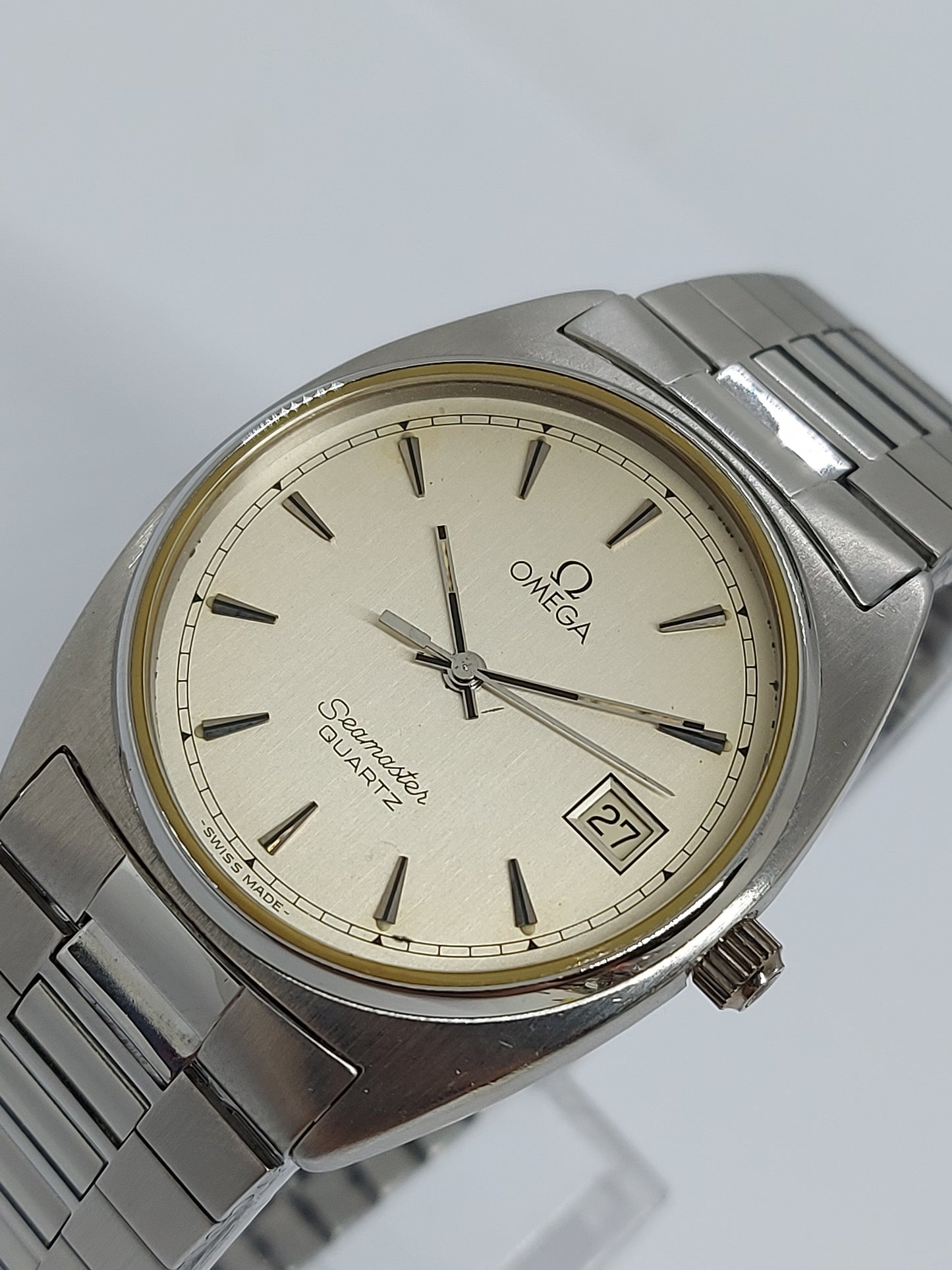 Vintage 1978 Omega Seamaster Quartz 1342 Ref 196.0186 Men's Watch Swiss Made.