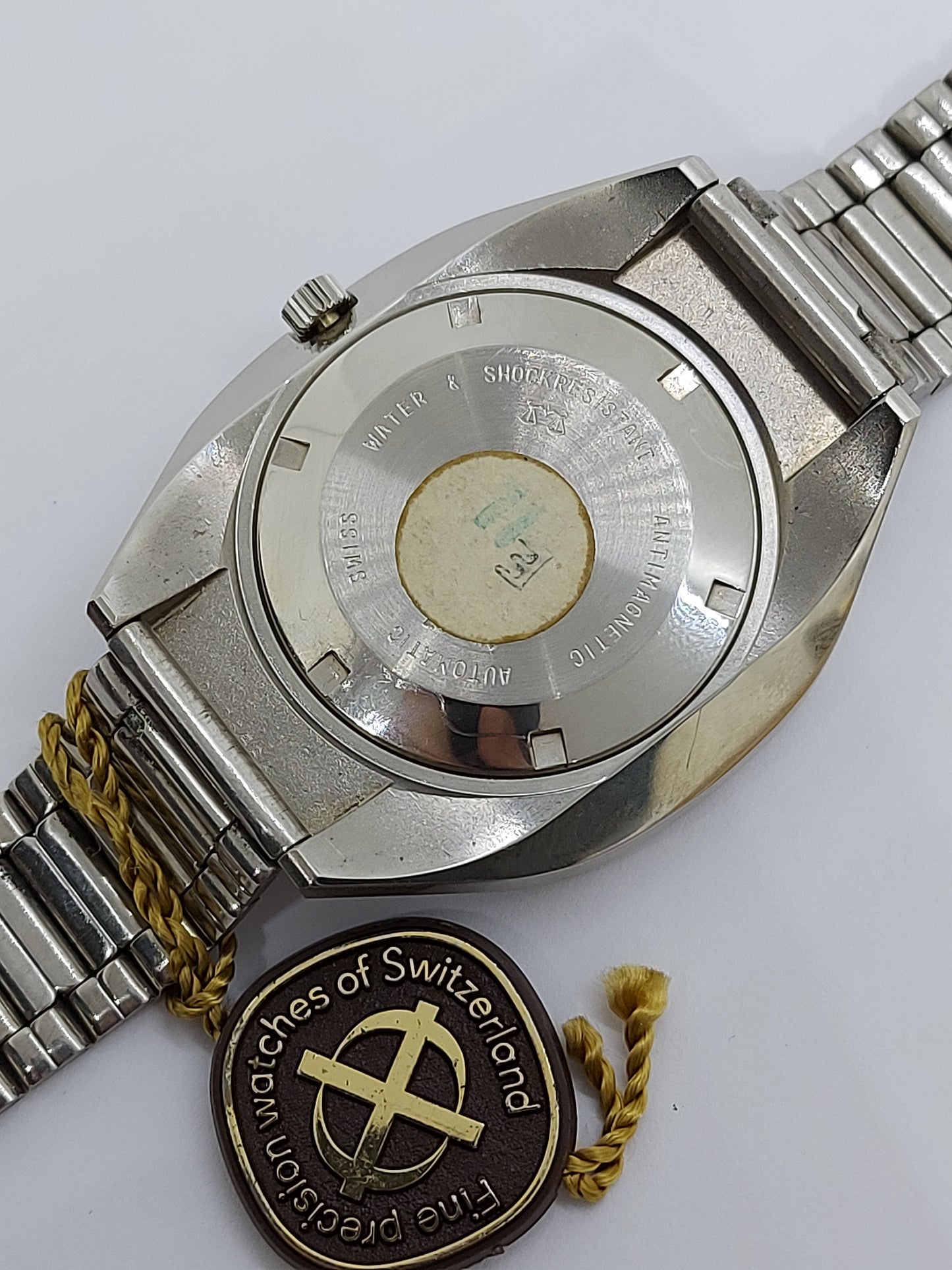 NOS Vintage 1970 Zodiac SST 36000 Automatic Men's Watch Swiss Made.