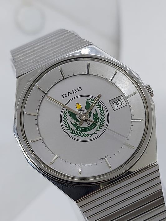 Vintage 1980 Rado Al Shabab Al Arabi Club, Dubai Date Men's Watch.