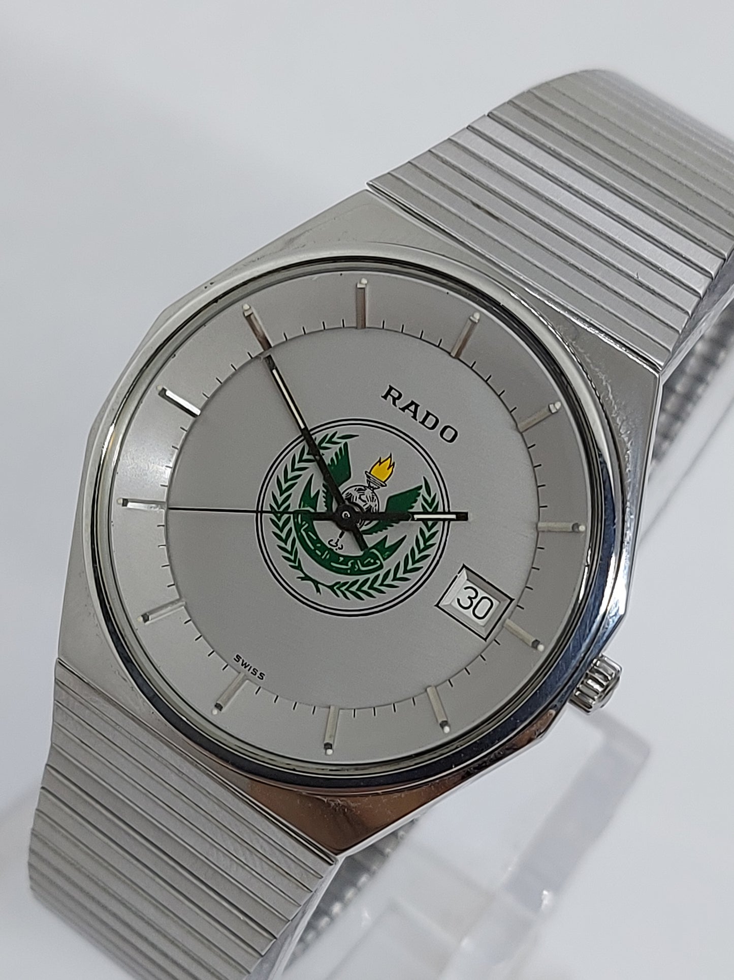Vintage 1980 Rado Al Shabab Al Arabi Club, Dubai Date Men's Watch.