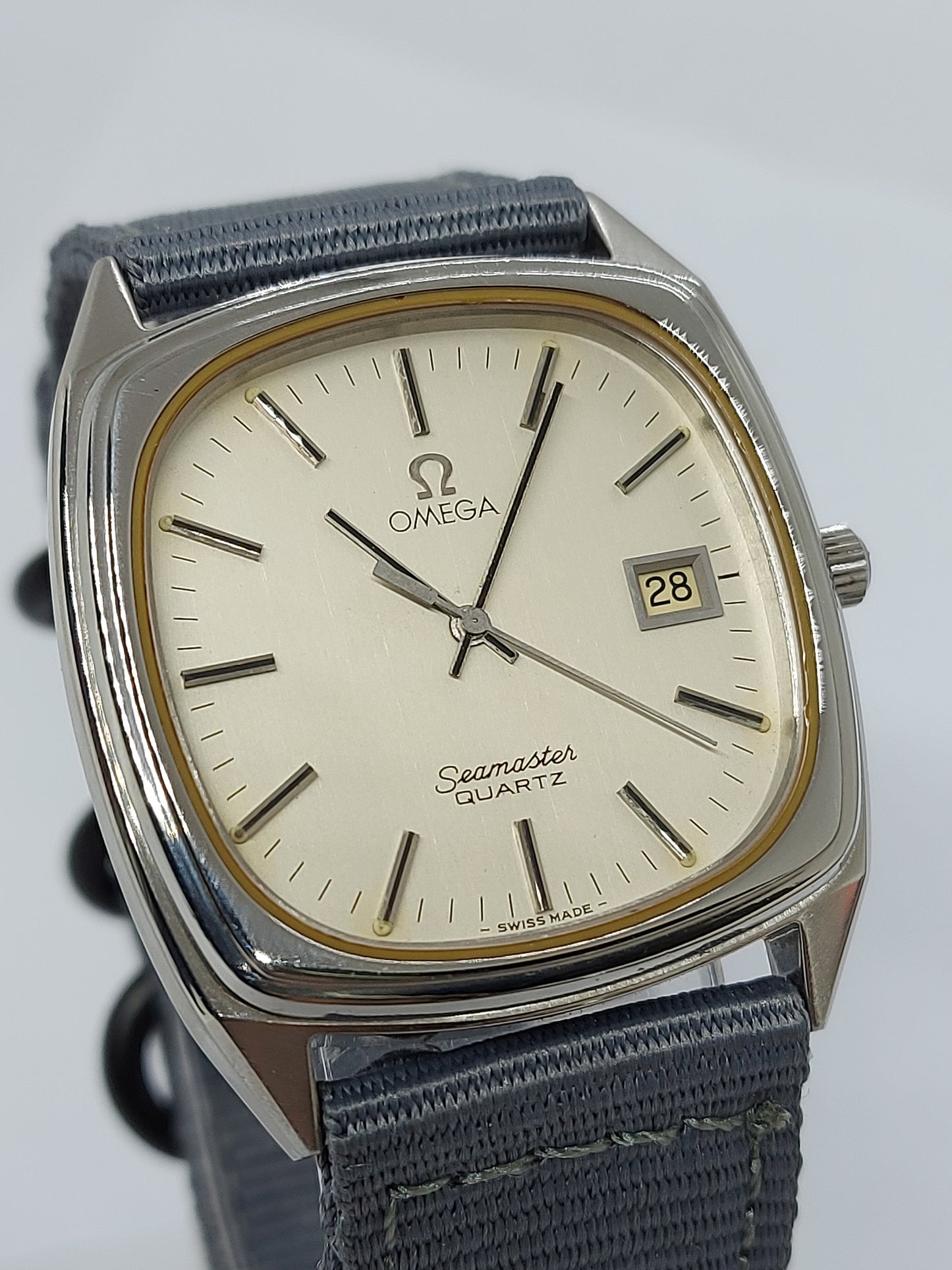 Vintage 1977 Omega Seamaster Quartz 1342 Ref. 196.0127 Men's Watch Swiss Made.