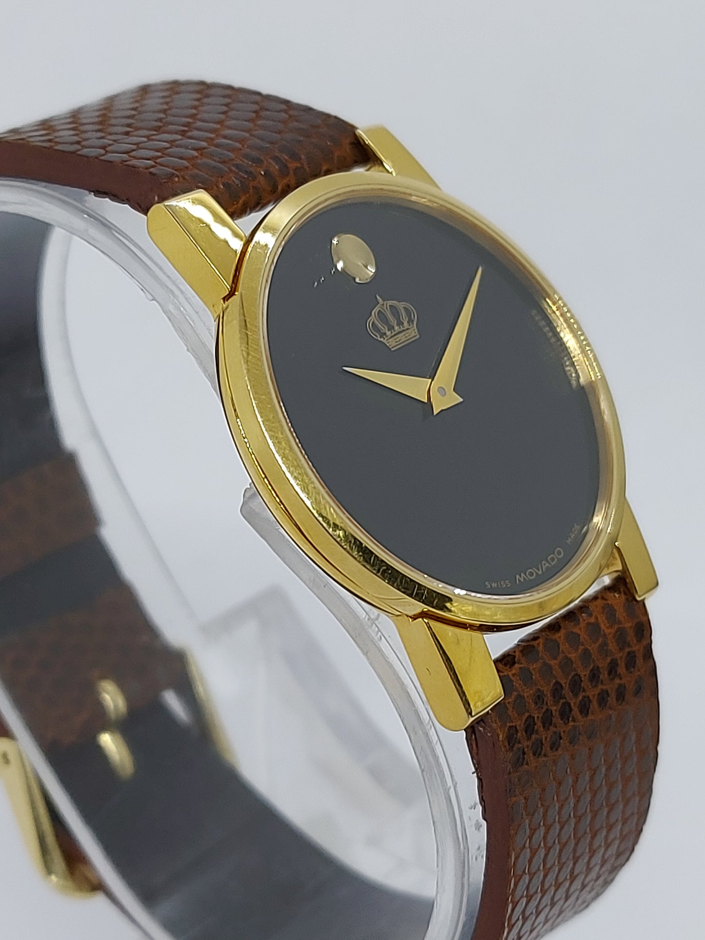 Vintage 1990 Movado King of Jordan Men’s Watch Gold Plated Swiss.